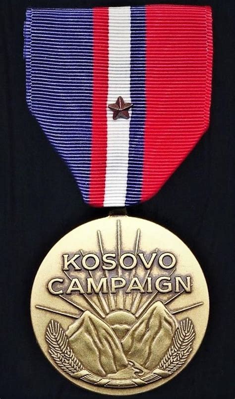 kosovo campaign medal with bronze star